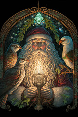 Fototapeta premium christmas messenger