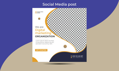 Social media post design template