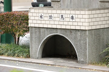 横浜市馬車道通りの水飲み場
