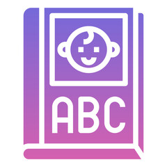 BOOK,baby book,education,children,Gradient,icon