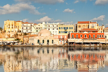 Chania’s Venetian Harbour in Crete, Greece