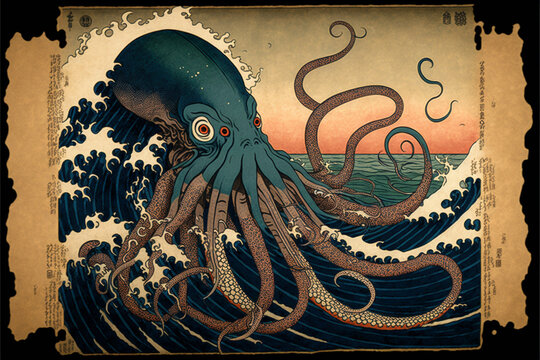 ukiyo-e octopus