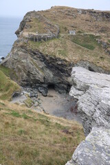 Coast of Tintagel in Cornwall, England Great Britain