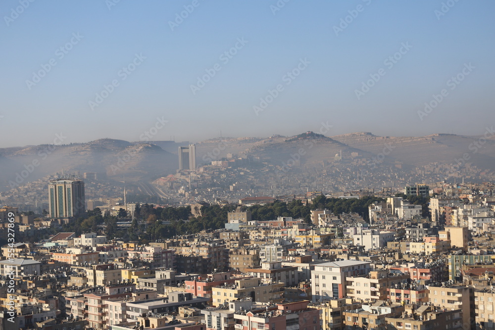 Wall mural view of the city