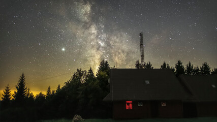 The Milky Way in the night sky.