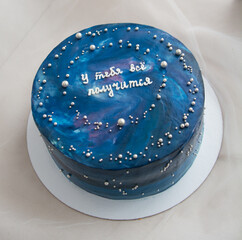 blue cake