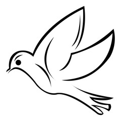 Colibri or humming bird icons. Vector isolated set of flying birds with spread flittering wings