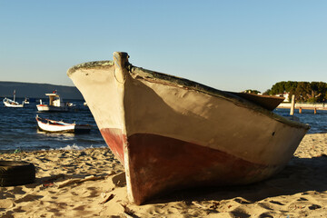 boat in the sand