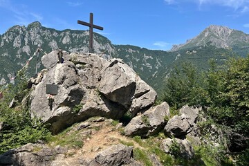 Fototapeta premium cross on the top