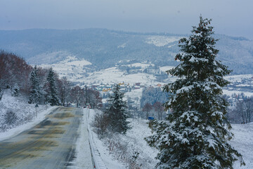 winter in the mountains