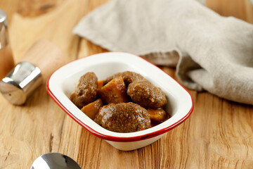 Semur Bola Daging, Spicy Meatball Sweet and Savory Stew