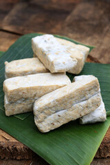 Raw Tempeh Gembus or Tempe Gembos