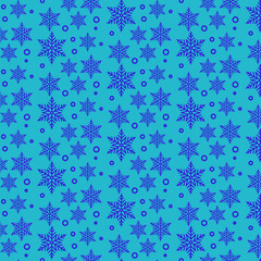 seamless pattern with snowflakes