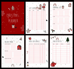 Christmas Planner with lists of ideas