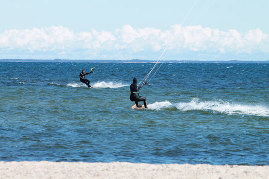 Surfing in Poland.