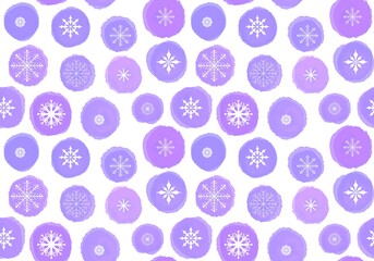 Winter seamless snowflakes pattern for wrapping paper and fabrics and linens and kids clothes print and Noel