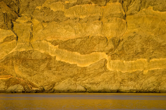 Volcanic rock formations at the Sea of Cortez.