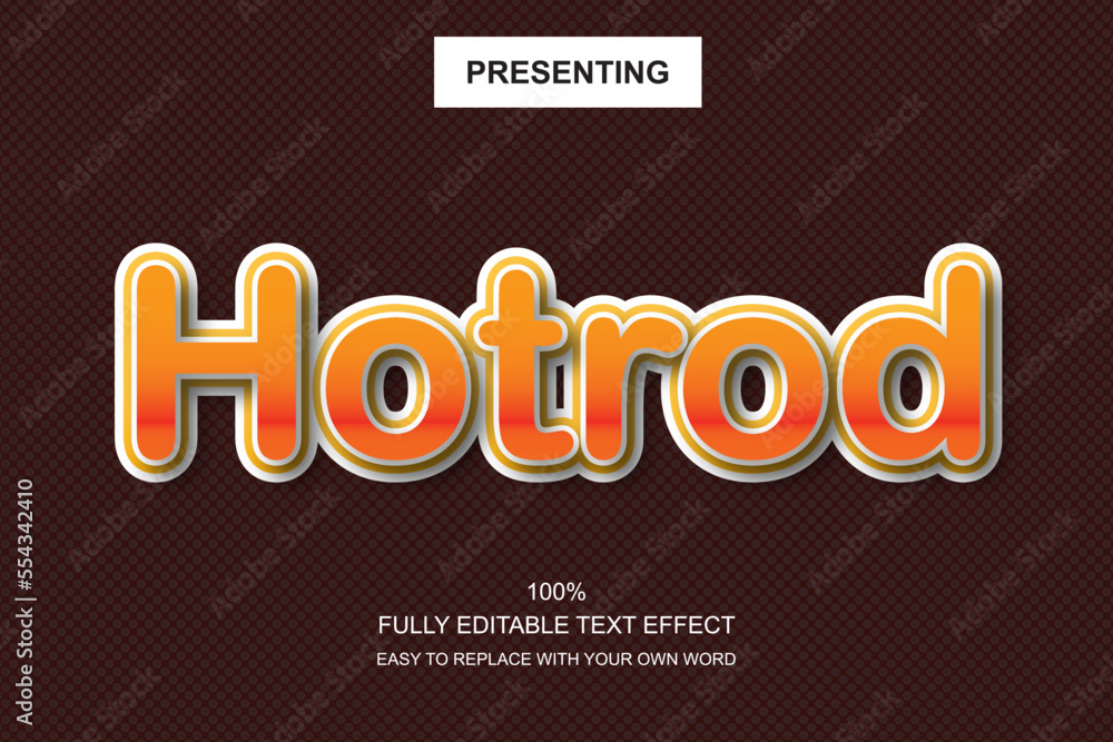Poster special font editable adobe illustrator text effect. 100% editable text with an effect good for titl