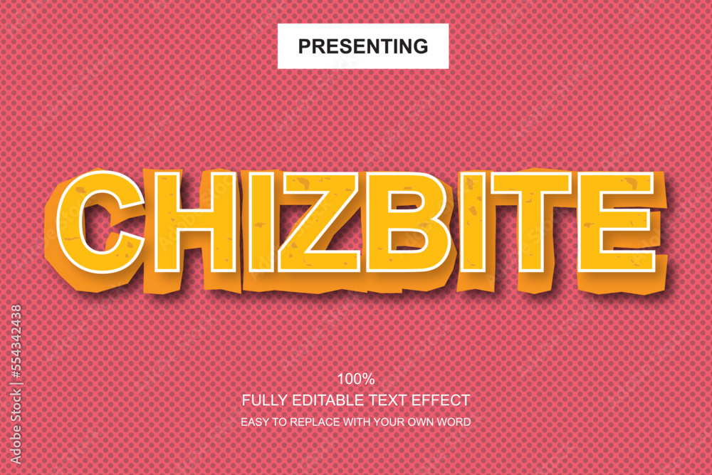 Poster special font editable adobe illustrator text effect. 100% editable text with an effect good for titl