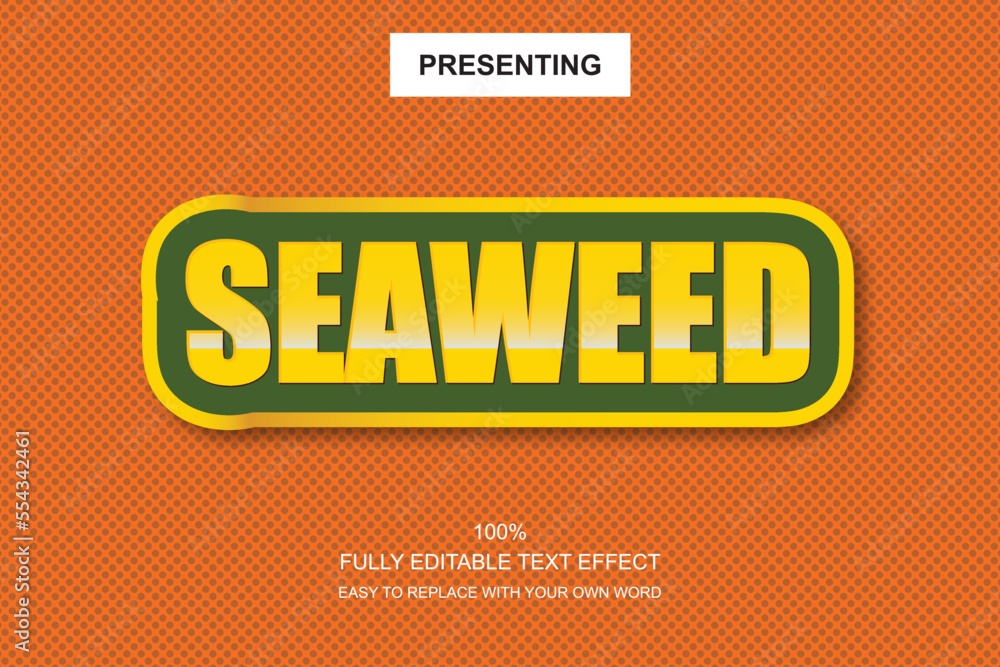 Poster special font editable adobe illustrator text effect. 100% editable text with an effect good for titl