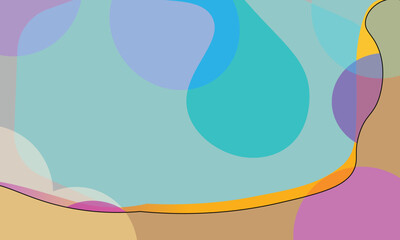 Fototapeta na wymiar Colorful Watercolor Bounce Geometry Shape Abstract Background