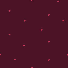 Vector hearts pattern background. Perfect for fabric, scrapbooking, wallpaper projects.