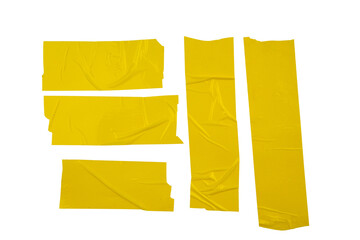 yellow sticky notes on white background