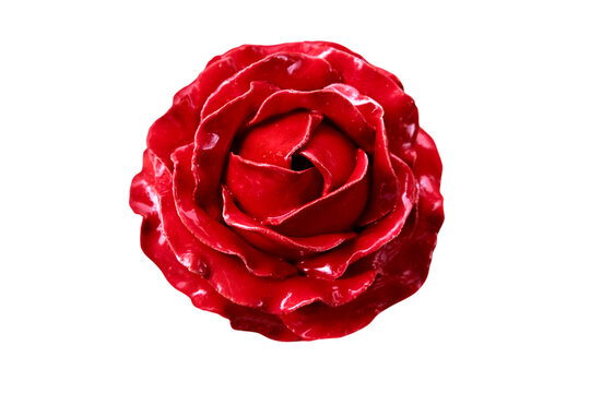 Beautiful rose imitation. Series of 6 roses for further image montages.