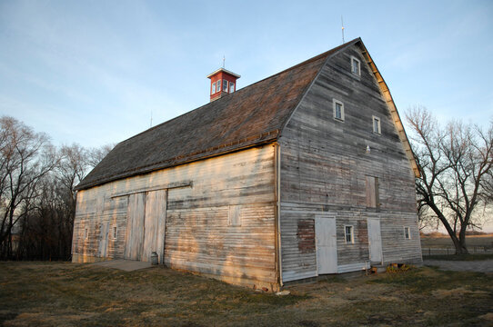 The 1885 barn at historic Waveland Farm in Nebraska, USA; Walton, Nebraska, United States of America