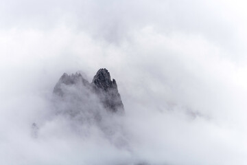 mountain in the mist