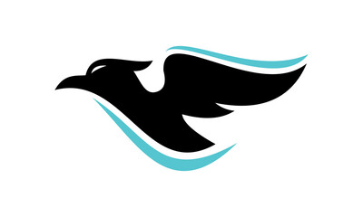 elegant eagle bird vector logo
