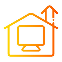 work from home icon