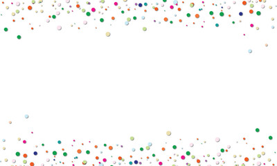 congratulatory background with colored confetti . Vector illustration - obrazy, fototapety, plakaty
