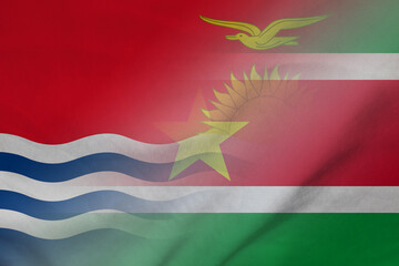 Kiribati and Suriname political flag transborder relations SUR KIR