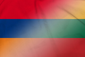 Armenia and Lithuania national flag international contract LTU ARM