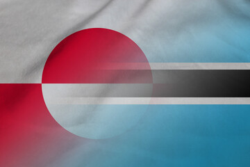 Greenland and Botswana government flag international negotiation BWA GRL