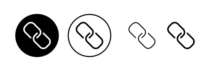 Link icon vector illustration. Hyperlink chain sign and symbol