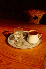 Coffee serving