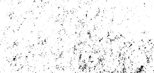 Black grunge texture inspired by freshly fallen snow. Distressed uneven background. Overlay of a dirty grunge texture with coarse and fine grains. Vector illustration