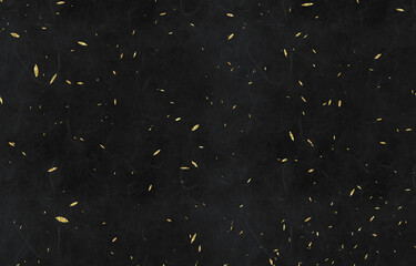 背景素材　金粉のある和紙　黒