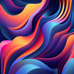 Flowing colorful gradients and shapes