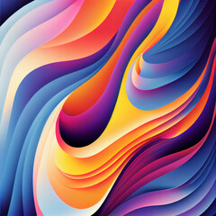 Flowing colorful gradients and shapes