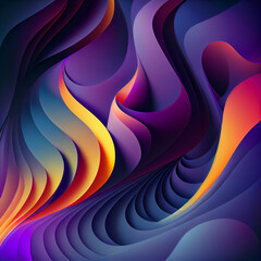 Flowing colorful gradients and shapes