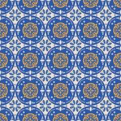 New Year Floral Seamless Pattern Background Garden Nature Damask Aboriginal Ornament Art