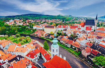 Naklejka premium チェコ 世界遺産 チェスキー・クルムロフ