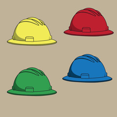 Construction Helmet, Civil, Enginer, Saftey Gadget, Protection Helmet, Yellow Hat