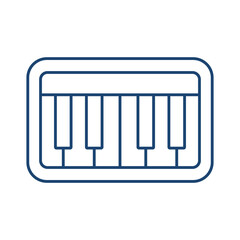 Piano line universal icon ui ux element sign.