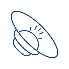 Volume line universal icon ui ux element sign.