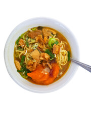 Mie ayam or chicken noodles
