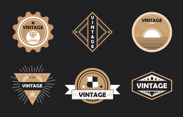 Set of Vintage Badge Logo